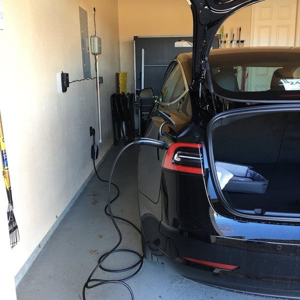 Residential EV charger installation by licensed electrician